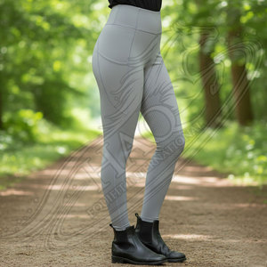 Legging d'équitation pour femme, vêtement équestre, cuissard d'équitation taille haute avec grip intégral en silicone - Product Image 2