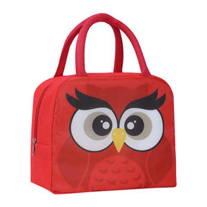 Portable <b>Insulated</b> <b>Lunch</b> Bag with Cute Bear Character Thermal Cooler Tote for School Kids and Office Daily Use - Product Image 4