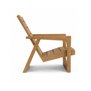 Silla de Descanso de Madera de Teca Sólida de Primera Calidad, Silla de Exterior Escandinava para Hoteles, Villas y Resorts de Lujo - Product Image 3