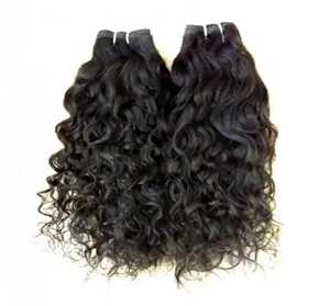 Extensions de cheveux humains indiens bouclés non traités, tissage en lots, simple épaisseur, HD, approvisionnement en vrac, ondulations profondes naturelles, 100% vierges - Product Image 4