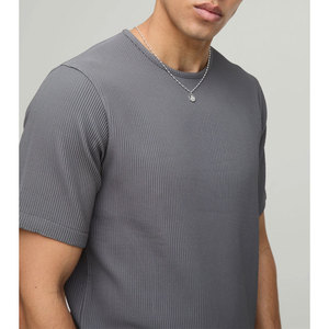 Ensemble de détente pour homme, t-shirt et pantalon amples de couleur unie, tenue confortable pour tous les jours à prix de gros - Product Image 6