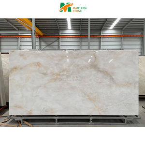 Panneaux muraux en jade pour salle de bain, carreaux de sol pour salon, pierre frittée 1600*3200, style moderne, pierre frittée brillante - Product Image 1