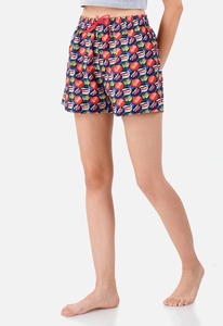 Shorts en coton imprimé pour femmes avec cordon de serrage à la taille et poches, coupe décontractée, respirant, taille mi-haute - Product Image 3