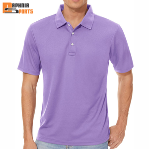 Camiseta de Golf Personalizada de Alta Calidad para Hombre, Sólida, Antiarrugas, de Manga Corta, Corte Cuadrado, de Algodón Tejido - Product Image 4