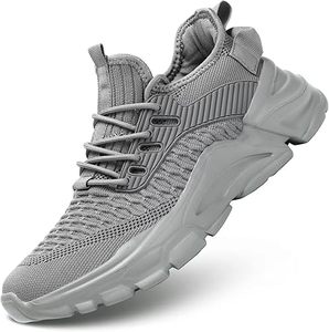 Zapatillas Deportivas Azules con Cordones para Hombre, Zapatillas de Moda para Aumentar la Estatura, Zapatillas para Correr, Zapatillas de Gimnasio, Zapatillas de Entrenamiento de Malla de Goma - Product Image 3