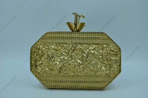 Handcrafted Blue Mother Of <b>Pearl</b> Mosaic <b>Clutch</b> With Gold Metal Frame Luxury Evening Party Wedding <b>clutch</b> handbag for women - Product Image 2