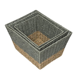 Seagrass Nesting <b>Baskets</b> Set of 3 Handmade <b>Storage</b> <b>Basket</b> Wholesale eco-friendly Made in Vietnam - Product Image 5