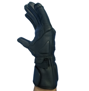 Gants de moto en cuir pleine main avec protection rigide des articulations, compatibles écran tactile, pour motards de course, avec logo personnalisé, vente en gros - Product Image 2