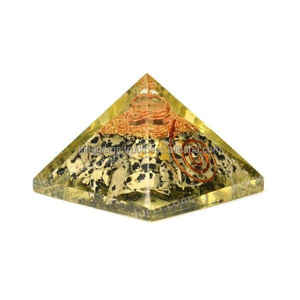 Al por mayor jaspe dálmata orgonita pirámide tallada piedra preciosa árbol vida Reiki curación Feng Shui decoración del hogar amor estilo piedra artesanías - Product Image 1