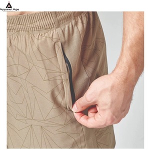 Shorts décontractés pour hommes, taille élastique, haute qualité, style streetwear américain, batik, longueur genou, avec logo personnalisé, neufs - Product Image 5