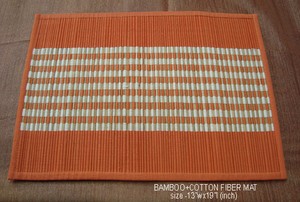 Natural KORA Bamboo FIBER Table Mats Set of 13 Pieces Pure Bamboo Dining & Tea Mats Heat Resistant Eco-Friendly Table <b>Placemat</b> - Product Image 2