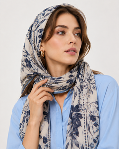 Tela de chifón de seda con estampado digital personalizado para bufandas, para marcas de moda, boutiques, suministro al por mayor, mercado de exportación UE - Product Image 2
