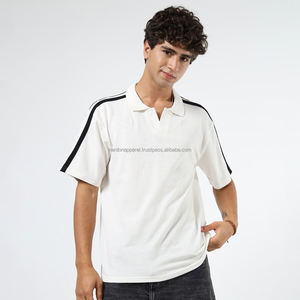 Nardon Apparel Good Quality 2025 New Product Sleeve Black <b>Stripped</b> Men'S Short-Sleeved Polo Shirt Design - Product Image 4