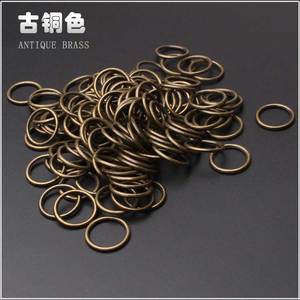 Petits anneaux métalliques sans soudure pour la fabrication de bijoux DIY, anneaux de connexion de différentes tailles, options de couleurs bronze, argent, or, cuivre - Product Image 4