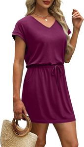 Ladies Two Piece Outfit T Shirt & <b>Elastic</b> Waist Short Trouser Lightweight Summer Wear Stylish Home Wear Relaxed Fit Female Cloth - Product Image 4