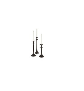 Rustic Iron <b>Candle</b> Holder Handmade Black Finish Vintage Style Decorative Centerpiece Elegant Home Dining Table Ornament - Product Image 1