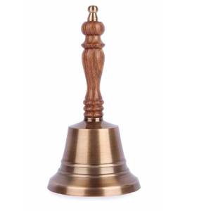 Campana de Mano de Latón de Alta Calidad con Mango de Madera, Campana de Llamada para Profesores de Escuela, Aula, Ceremonias, Hotel, Oficina, Recepción - Product Image 5