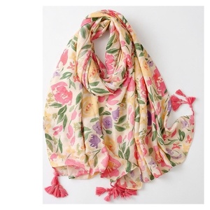 NORTH APPROACH Women's Square <b>Silk</b> Scarf Floral Print Elegant Multi-Functional Fashion Accessory All Seasons - Product Image 1