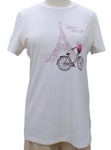 New Product Casual <b>Summer</b> Breathable <b>Lady</b> Style Short-Sleeved Women's <b>T</b>-<b>Shirt</b> Regular Print on Custom 100% Polyester 180 Gsm - Product Image 2