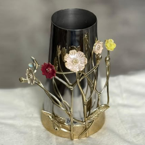 Highest Quality Brass Metal Round Shape Brass Antique Finish Decorative Flower <b>Vase</b> Home Interior Abstract - Product Image 3