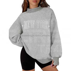 Sudaderas de Invierno para Mujer, Manga Larga, Tejidas, con Logotipo Frontal Personalizado, Colores Personalizables, Cuello Alto, Alta Calidad, a la Moda - Product Image 5