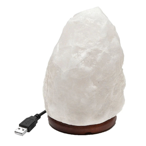 Lámpara Decorativa de Sal Blanca del Himalaya, Lámpara de Cristal Natural para Dormitorio, Oficina, Mesa, Luz Suave, Relajación, Bienestar, Decoración, Regalo - Product Image 5