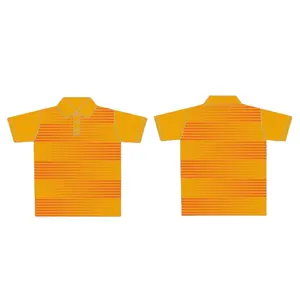 Camiseta masculina de manga curta, camiseta de golfe para homens com design personalizado da sua marca