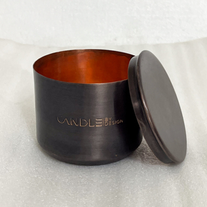 Premium Quality <b>Copper</b> Candle Jar with lid Natural Finish 4oz 8oz 10oz Luxury <b>Copper</b> Jar for Candles luxury candle jar with logo - Product Image 6