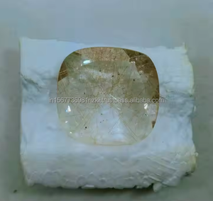 Piedra de cuarzo rutilo de cobre Natural tamaño 22X22X5 MM peso 29 Ct CORTE DE cabujón mejor calidad fabricación de joyas de piedras preciosas sueltas - Product Image 3