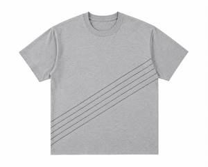 T-shirt classique en coton pour homme, fabrication de vêtements OEM ODM, usine de vêtements, marque privée, fabrication de vêtements décontractés sur mesure - Product Image 2