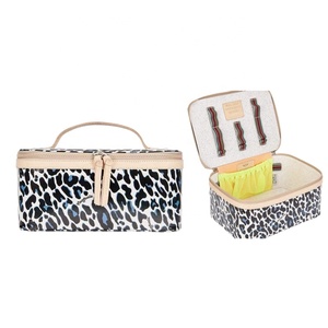 Estuches cosméticos radiantes atractivos polimáticos Leopardesstrain Estuches cosméticos abundantes profundos lujosos para dama de honor - Product Image 1