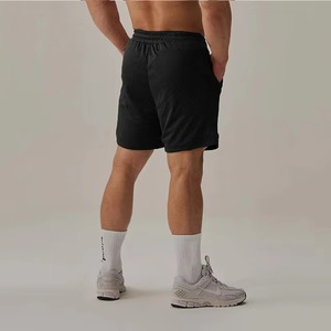 <b>Men</b> White Solid Polyester Swim <b>Trunks</b> Regular Fit Woven Drawstring Shorts Breathable Sport Style - Product Image 3