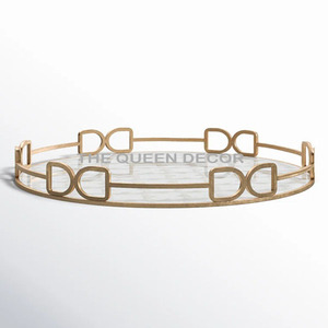 Juego de 3 piezas de cuencos y bandejas ovalados de acero inoxidable con acabado plateado, accesorios decorativos para el hogar - Product Image 5