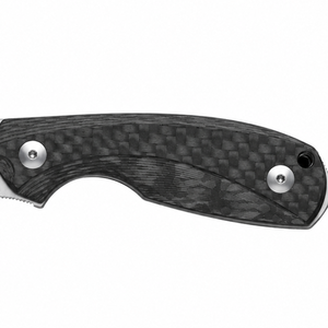 Cuchillos de Caza de Hoja Fija con Acabado Satinado, Hoja de Punta Caída, Mango con Patrón Tejido Negro y Agarre Ergonómico para Actividades al Aire Libre - Product Image 4