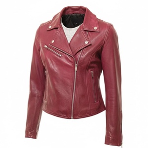 Veste en cuir pour femme au design unique, pièce maîtresse idéale pour un style audacieux et des tenues décontractées remarquables. - Product Image 1