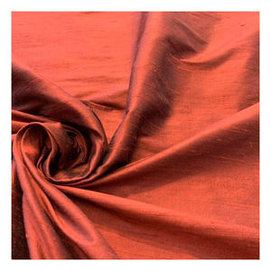 100% soie Dupioni tissu écologique léger Style uni pour rideau canapé filles robe sac mariage personnalisé - Product Image 2