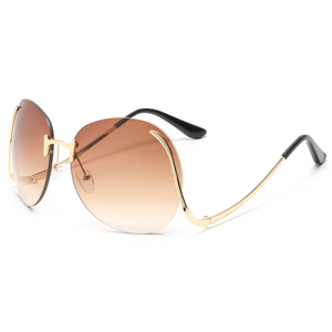 Gafas de Sol Metálicas sin Montura, Última Moda 2024, Gafas de Sol de Lujo para Mujer, Venta al por Mayor, Gafas Personalizadas para Hombre - Product Image 6