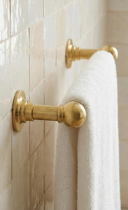 Luxury Metal Gold Bath Hardware Set <b>Bathroom</b> <b>Accessories</b> Corner Mounted Shelves for Hotels High-End <b>Bathrooms</b> Luxury Towel Bar - Product Image 2