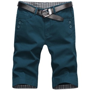 Mens Customized Colors Oxford Bermuda <b>Shorts</b> Solid Color Mid Waist Casual Plaid Lining Elastic Waist Anti-Wrinkle Knitted - Product Image 6