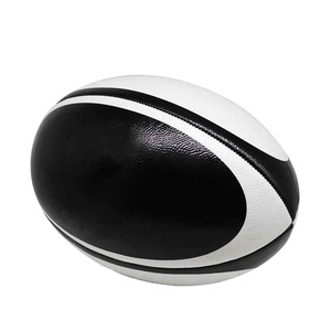 Ballon de rugby de qualité supérieure en cuir PU, taille officielle, logo personnalisé, portable, pour entraînement et match, léger et durable - Product Image 1