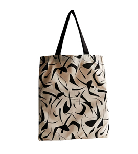 Bolsa de Compras de Lona para Mujer, Gran Capacidad, Diseño Moderno, con Logotipo Personalizado Impreso, Reciclable, Color Natural, de Algodón - Product Image 5