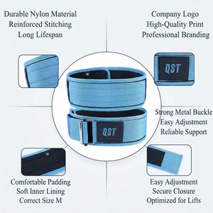 Adjustable Lightweight Nylon <b>Weightlifting</b> <b>Belt</b> Men <b>Women</b> Heavy Duty Wrap-around Back Support Advanced Protection Squat Gym <b>Belt</b> - Product Image 2