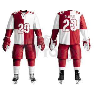Maillot de hockey sur glace sublimé pour hommes, uniforme d'équipe personnalisé, vêtements de hockey respirants et performants, fabrication OEM ODM directe d'usine - Product Image 3