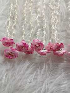 Tapisserie suspendue artificielle de tubéroses blanches et de roses roses, pour décoration de mariage indien, de plafond, Haldi, Mehndi, Mandir, Nikah, et arrangements floraux - Product Image 6