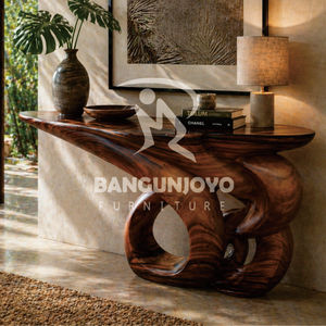 Modern <b>Console</b> <b>Table</b> Solid Wood Handmade Contemporary Design Entryway Living Room Furniture - Product Image 4