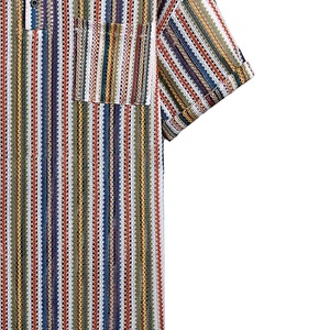 Tricots d'été à manches courtes pour hommes en gros d'usine pour polo Logo personnalisé ODM 100% coton motif solide - Product Image 4