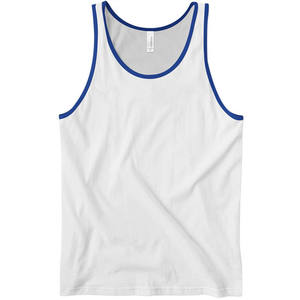Camiseta Deportiva sin Mangas para Hombre, Estilo Ringer, de Algodón, Transpirable, para Gimnasio, con Logotipo Personalizado, Ropa Deportiva - Product Image 3