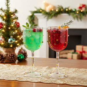 Copas de Vino de Vidrio Borosilicato Transparente Modernas, Reutilizables y Sopladas a Mano para Vino, Cerveza y Vino Tinto/Blanco - Tiendas de Diseño y Museos - Product Image 1