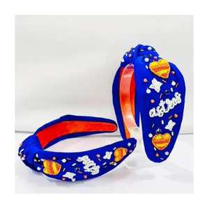 Nuevas Diademas de Moda con Cuentas Bordadas a Mano, Ecológicas, Personalizadas con Parches y Nudos, para Mujer, Venta al Por Mayor - Product Image 6