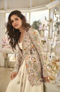 Silk Free Size Modern Stitched Gown with Embroidery for Party Wedding & Diwali Occasions Floor-Length Regular Fit - Product Image 2